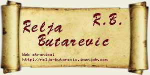 Relja Butarević vizit kartica